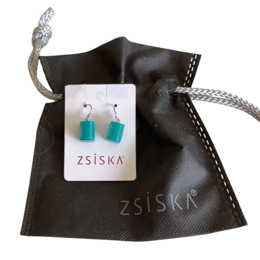 ZSISKA Turquoise Small Cube Earrings